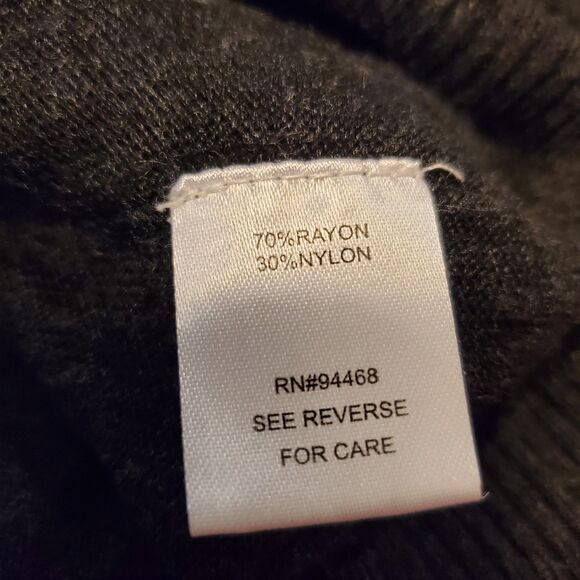 Pamela Dennis Womens Medium Black Semi Fitted Skull Buttons Cardigan Gothic Punk - Picture 7 of 8